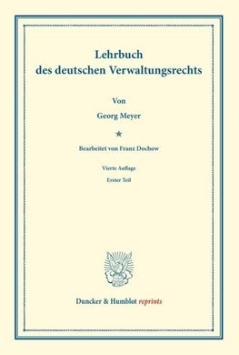 Lehrbuch des deutschen Verwaltungsrechts