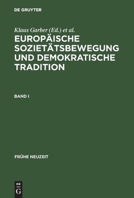 Europäische Sozietätsbewegung und demokratische Tradition