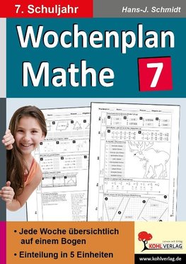 Wochenplan Mathe / Klasse 7