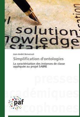 Simplification d'ontologies