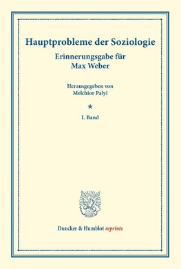 Hauptprobleme der Soziologie