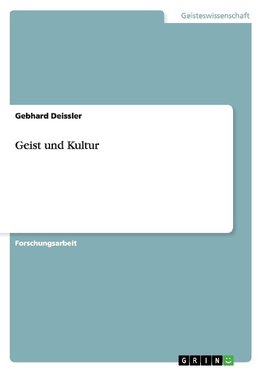 Geist und Kultur