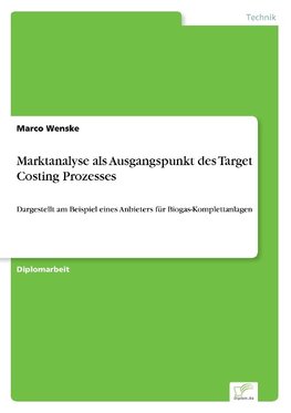 Marktanalyse als Ausgangspunkt des Target Costing Prozesses