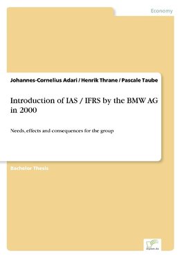 Introduction of IAS / IFRS by the BMW AG in 2000