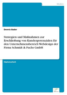 Strategien und Maßnahmen zur Erschließung von Kundenpotenzialen für den Unternehmensbereich Webdesign der Firma Schmidt & Fuchs GmbH