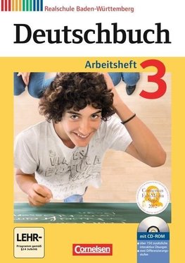 Deutschbuch 03: 7. Schuljahr. Arbeitsheft mit Lösungen und Übungs-CD-ROM. Realschule Baden-Württemberg