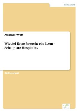 Wieviel Event braucht ein Event - Schauplatz Hospitality