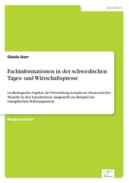 Fachinformationen in der schwedischen Tages- und Wirtschaftspresse