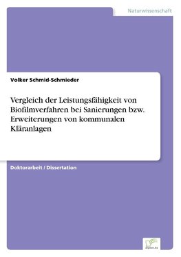 Vergleich der Leistungsfähigkeit von Biofilmverfahren bei Sanierungen bzw. Erweiterungen von kommunalen Kläranlagen