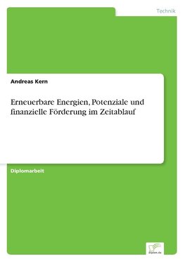 Erneuerbare Energien, Potenziale und finanzielle Förderung im Zeitablauf