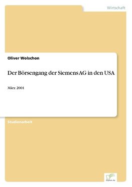 Der Börsengang der Siemens AG in den USA