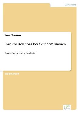 Investor Relations bei Aktienemissionen