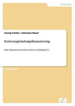 Existenzgründungsfinanzierung