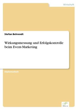 Wirkungsmessung und Erfolgskontrolle beim Event-Marketing