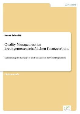 Quality Management im kreditgenossenschaftlichen Finanzverbund