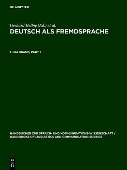 Deutsch als Fremdsprache. 1. Halbband