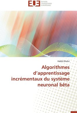 Algorithmes d'apprentissage incrémentaux du système neuronal bêta