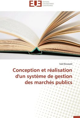 Conception et réalisation d'un système de gestion des marchés publics