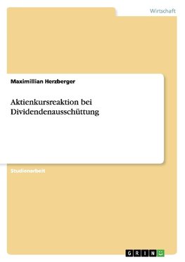 Aktienkursreaktion bei Dividendenausschüttung