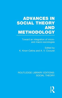 Advances in Social Theory and Methodology (RLE Social Theory)