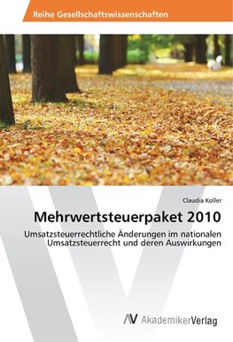 Mehrwertsteuerpaket 2010