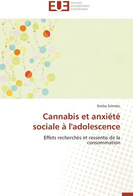 Cannabis et anxiété sociale à l'adolescence