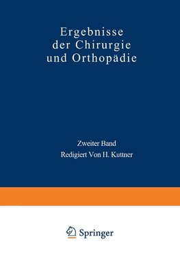 Ergebnisse der Chirurgie und Orthopädie