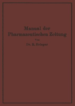 Manual der Pharmazeutischen Zeitung