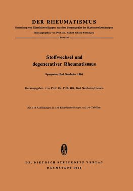 Stoffwechsel und Degenerativer Rheumatismus