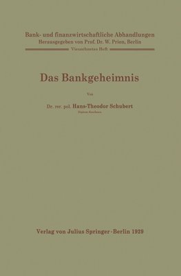 Das Bankgeheimnis