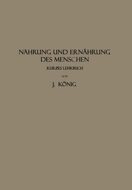 Nahrung und Ernährung des Menschen