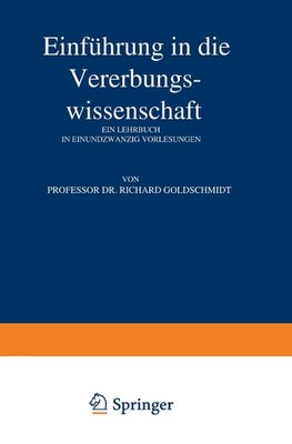 Einführung in die Vererbungswissenschaft