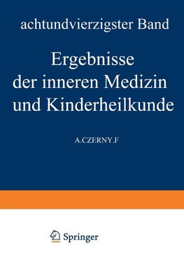 Ergebnisse der Inneren Medizin und Kinderheilkunde