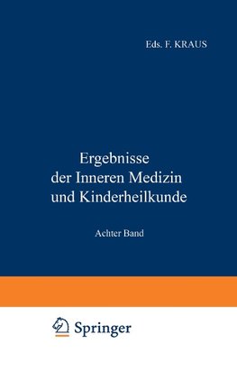 Ergebnisse der Inneren Medizin und Kinderheilkunde