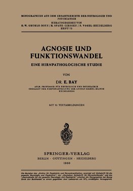 Agnosie und Funktionswandel