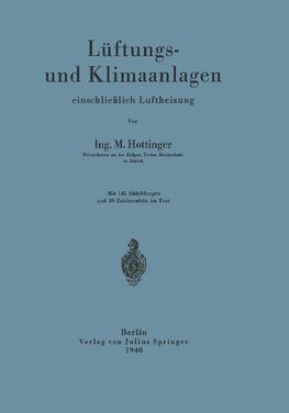 Lüftungs- und Klimaanlagen einschließlich Luftheizung