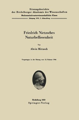 Friedrich Nietzsches Naturbeflissenheit