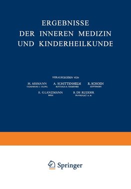 Ergebnisse der Inneren Medizin und Kinderheilkunde