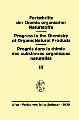 Fortschritte der Chemie Organischer Naturstoffe