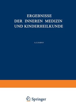 Ergebnisse der Inneren Medizin und Kinderheilkunde