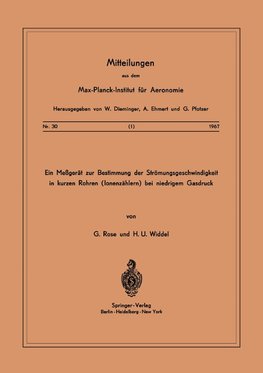 Ein Messgerät zur Bestimmung der Strömungsgeschwindigkeit in Kurzen Rohren ( Ionenzählern ) Bei Niedrigem Gasdruck