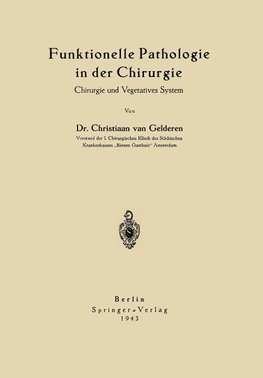 Funktionelle Pathologie in der Chirurgie