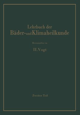 Lehrbuch der Bäder- und Klimaheilkunde