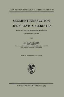 Segmentinnervation des Cervicalgebietes