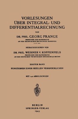 Vorlesungen Über Integral- und Differentialrechnung