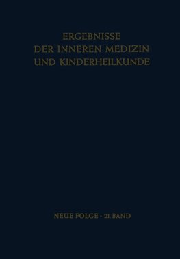 Ergebnisse der Inneren Medizin und Kinderheilkunde