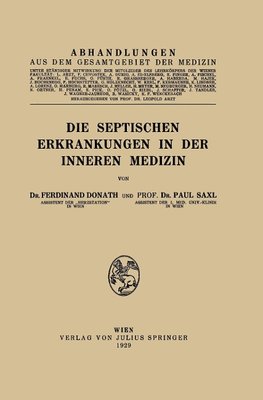 Die Septischen Erkrankungen in der Inneren Medizin