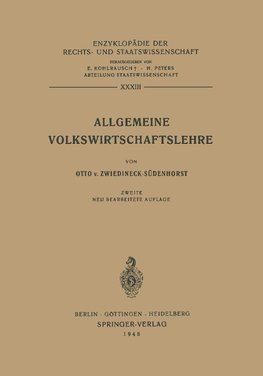 Allgemeine Volkswirtschaftslehre