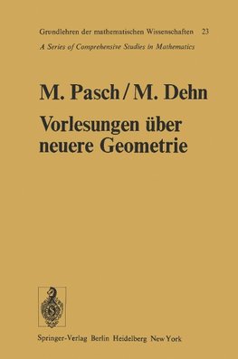 Vorlesungen über die neuere Geometrie