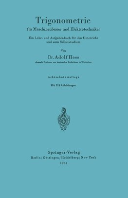 Trigonometrie für Maschinenbauer und Elektrotechniker